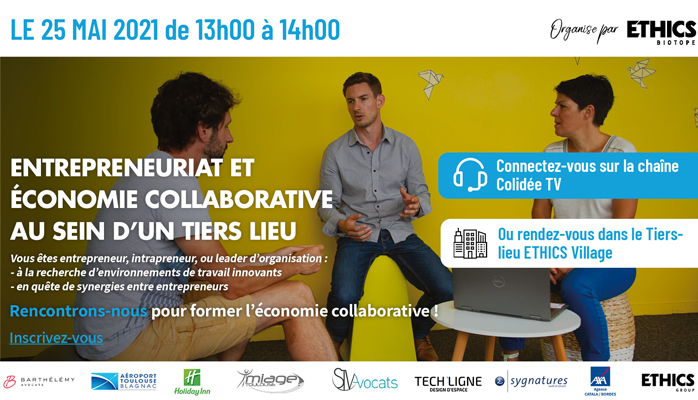 Rencontrons-nous pour former l'économie collaborative - 25 mai 2021 de 13h00 à 14h00